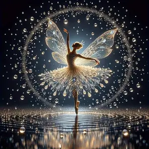 5D Diamond Arts Colorful Painting Kit, 1 Set Ballet Girl Pattern DIY Diamond Arts Colorful Painting without Frame, Handmade Art Craft for Home Decor