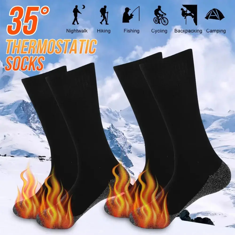 5 Pairs Winter Self-Heating Socks – Thermal Heated Comfort for Every Adventure! Electric Heated