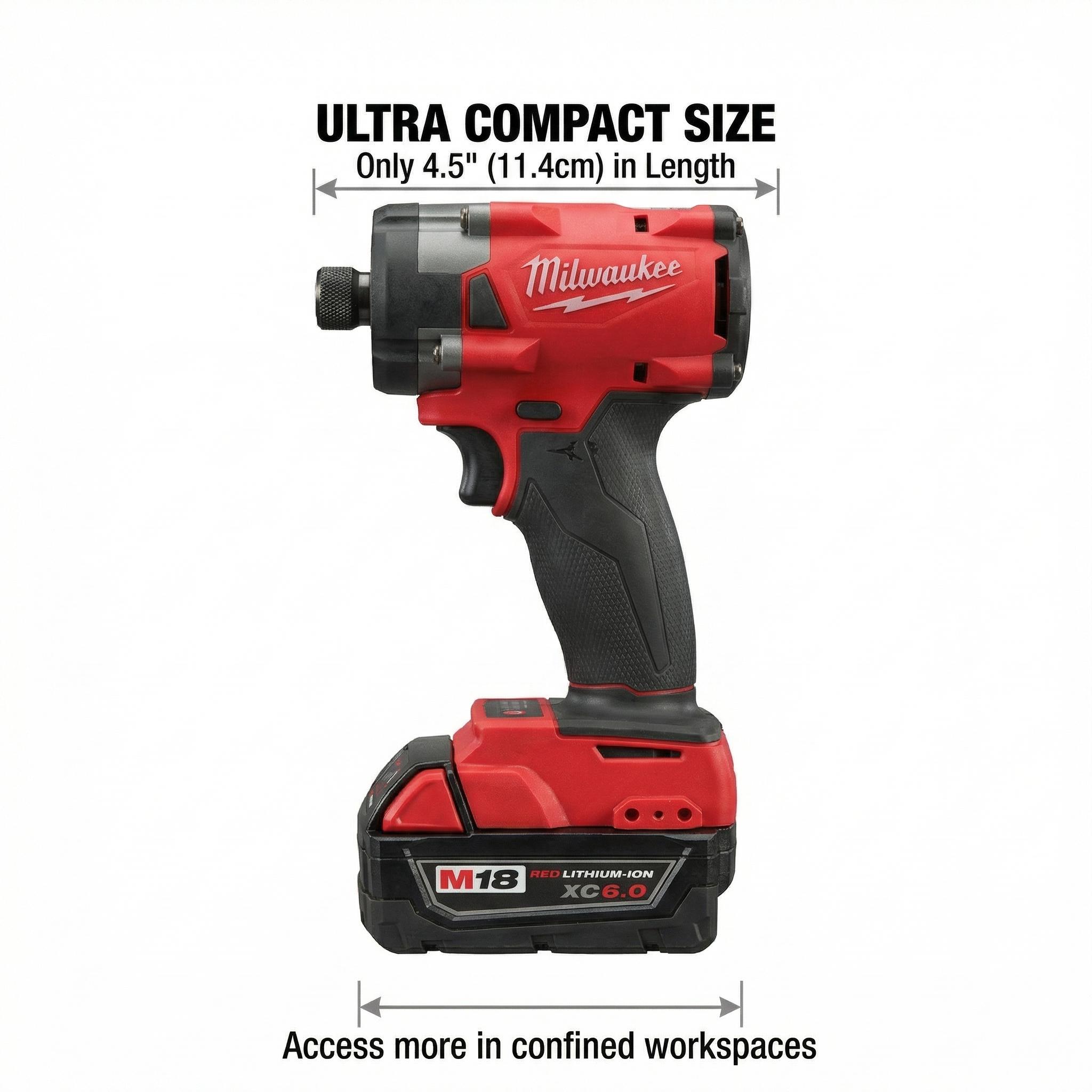 Milwaukee M18 FID3 Driver  With Battery Charger tool kit set impact  Compact Cordless Drill spanner wrench