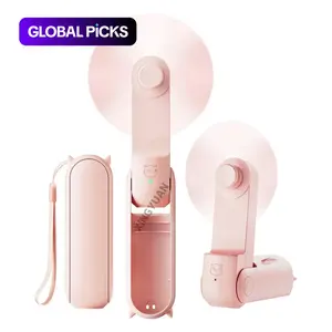 3 IN 1 Handheld Mini Travel Fan, Cute Devil Design Portable Foldable Pocket Fan with 270° Adjustable, Type-C Rechargeable Personal Fan, 2 Speed & Auto Shut-Off Safety Design, for Summer Concerts Outdoor Activities, Gift for Women Girls #GLOBAL PICKS