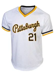 Men's Letter & Number Embroidered Baseball Jersey, Stylish Jersey, Casual Breathable Short Sleeve Baseball Top for Training Competition Party, Unisex Sportswear for Spring & Fall, Jersey Shirts