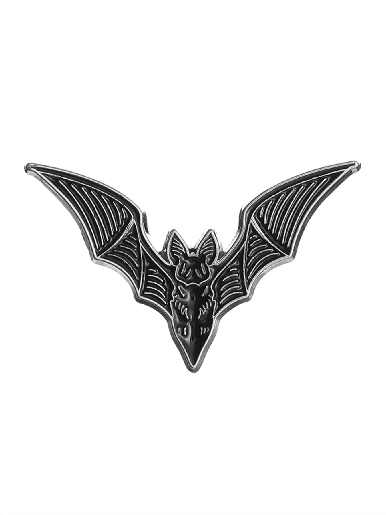 Halloween Gothic Vintage Enamel Brooch Pin Dark Bat Badge Backpack Lapel Pin Fashion Jewelry for Men Women Daily Wear Gift Idea