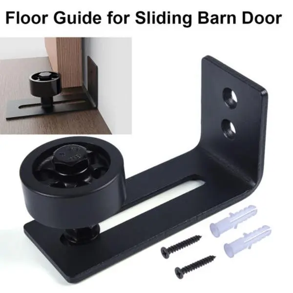 1PCS Floor Guide Fit for Sliding Barn Door Hardware Kit Wall-mounted Adjustable Upgraded Version G-PLUS