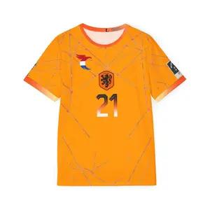 Netherlands Football Jersey — De Jong 21 Men's Soccer Shirt