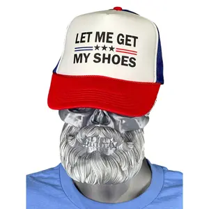 Let Me Get My Shoes Trump 2024 Trucker Hat Foam Trucker Hat Unisex