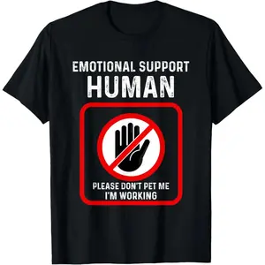 Bold Do Not Pet Me T-Shirt – Emotional Support Human Costume Look