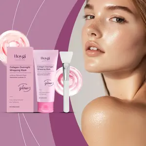 Hoygi Collagen Peel Off Mask (with Brush) - Gentle Nourish, Hydrate, Brighten & Smooth Skin Care