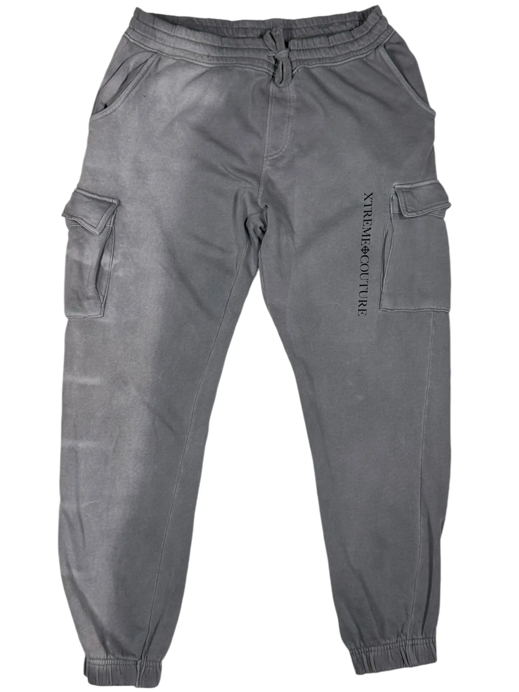 Xtreme Couture By Affliction Men's Regular Fit Soft Solid Color Iron Bones Jogger Sweatpants, Soft Jogger Trousers, Regular Fit Jogger