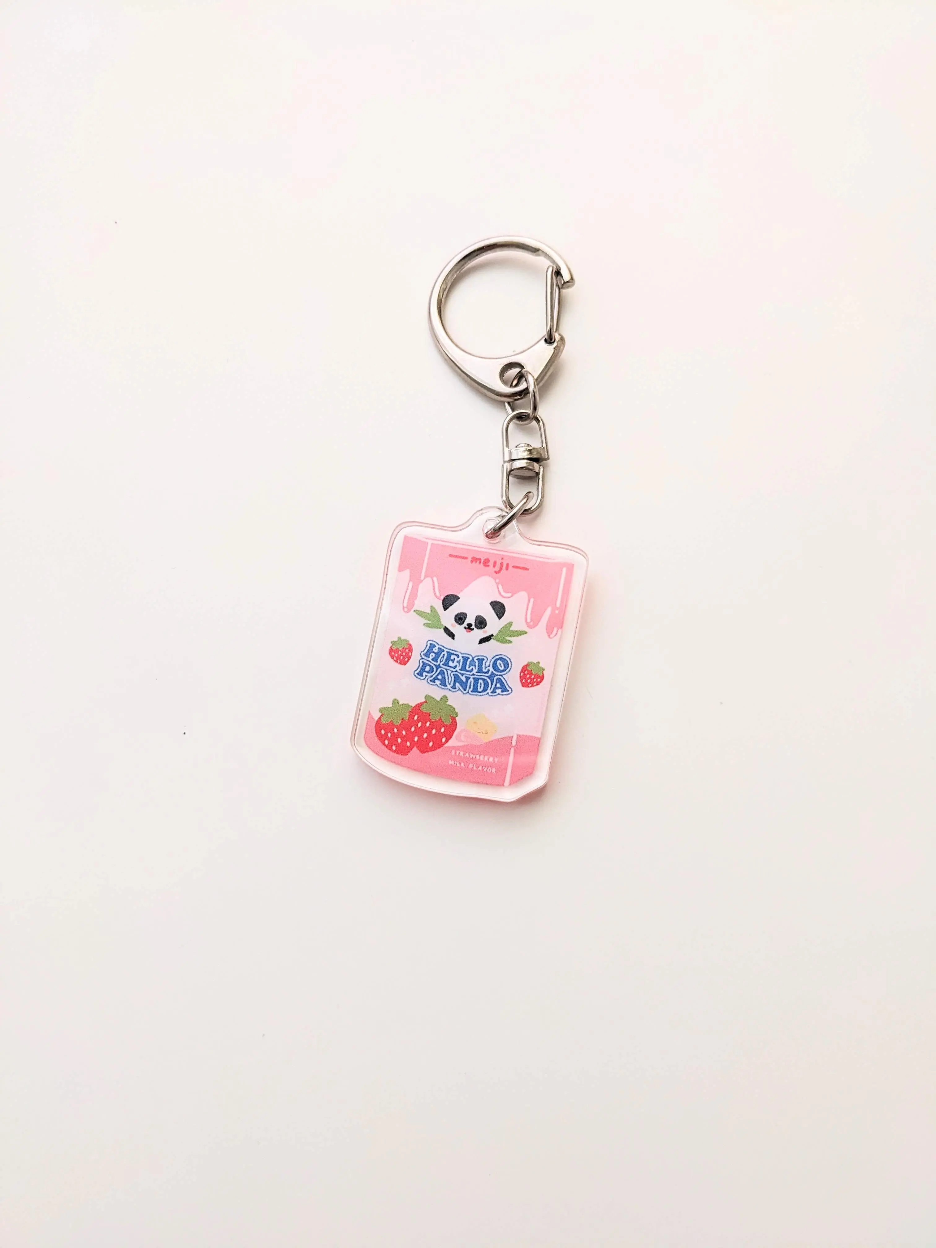 Korean Hello Panda Keychain - Kawaii Double Sided Acrylic Keychain