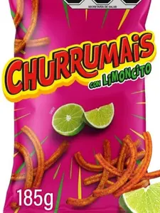 Chips Churrumais Con Limoncito 1Pack 185g Snack Crispy Crunchy Tangy Flavor Savory