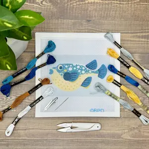 Pufferfish Needlepoint Kit