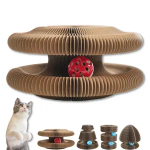 Kitty Kurlz Cat Toy Cat Accordion Magic Organ Cat Scratching Board Cat Toy Ball