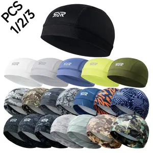 1/2/3pcs Sun Protection Helmet Liner Cap, Quick-Dry Breathable Sweat Absorbent Hat, Thin Skullcap for Cycling Sleep, Hair Protection