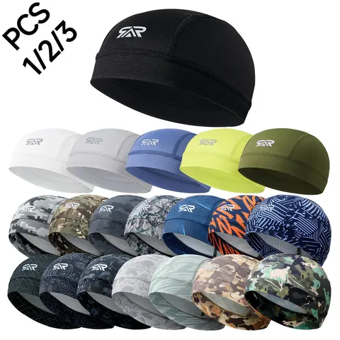 【Black Friday】1/2/3-Pack Sun Protection Helmet Liner Cap, Quick-Dry Breathable Skull Cap for Cycling & Hair Protection