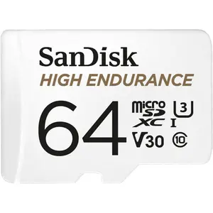 SanDisk High Endurance 64GB UHS-I microSDXC Memory Card with SD Adapter