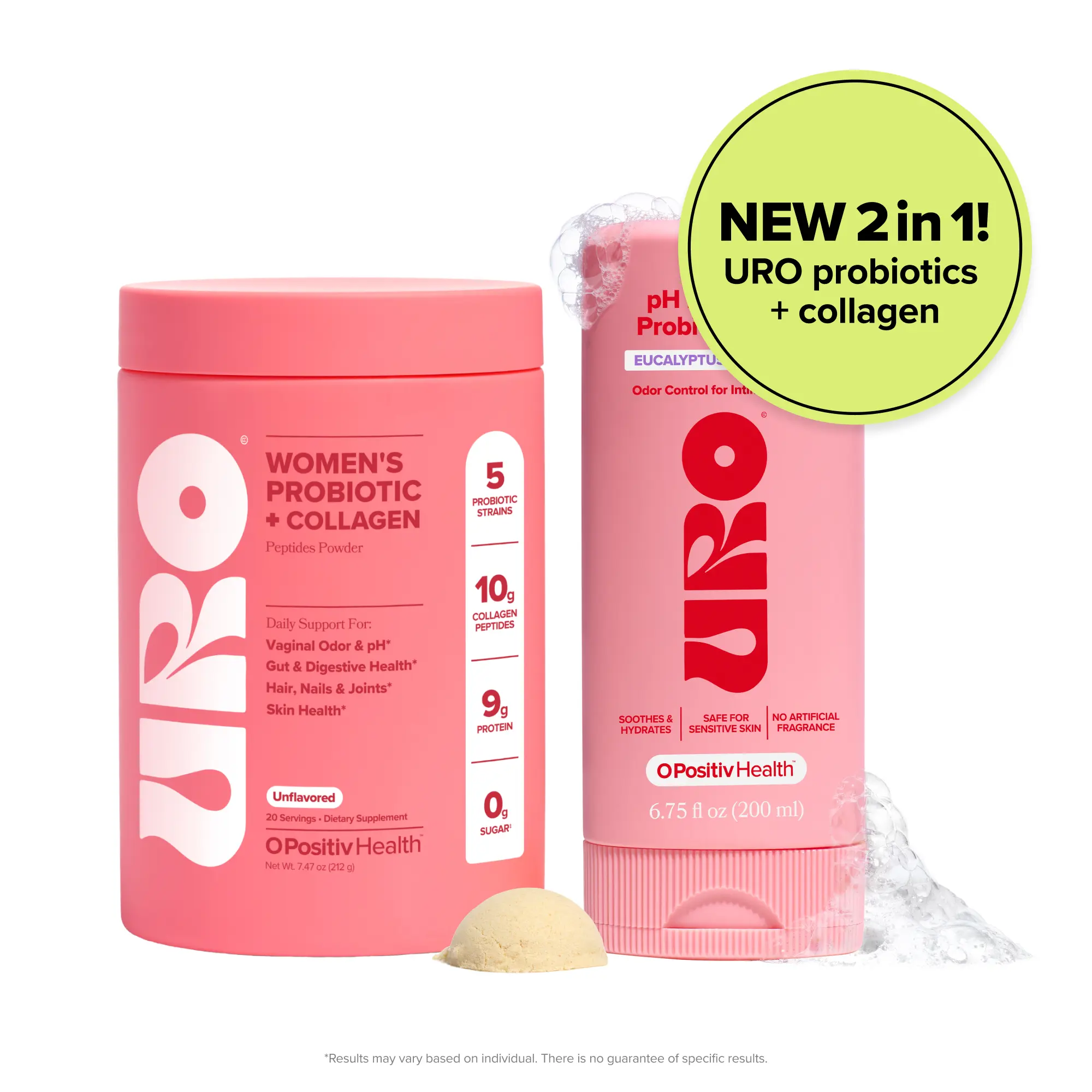 URO Complete Balance Duo – Probiotic + Collagen Powder & pH Balanced Wash URO Complete Balance Duo – Probiotic + Collagen Powder & pH Balanced Wash