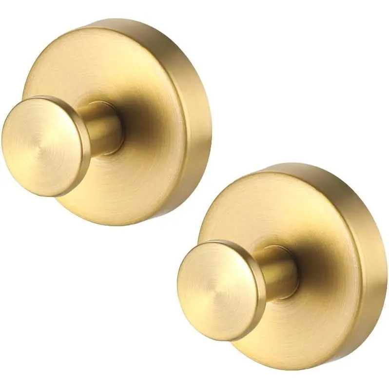 Fathers Day Gifts Suction Cup Wreath Hanger,Suction Cup Hooks Hanging 15 Lbs,Waterproof Suction Cup Wreath Holder for Windows (Gold,2) Fathersdaygift