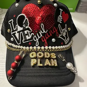 Customized trucker hats.