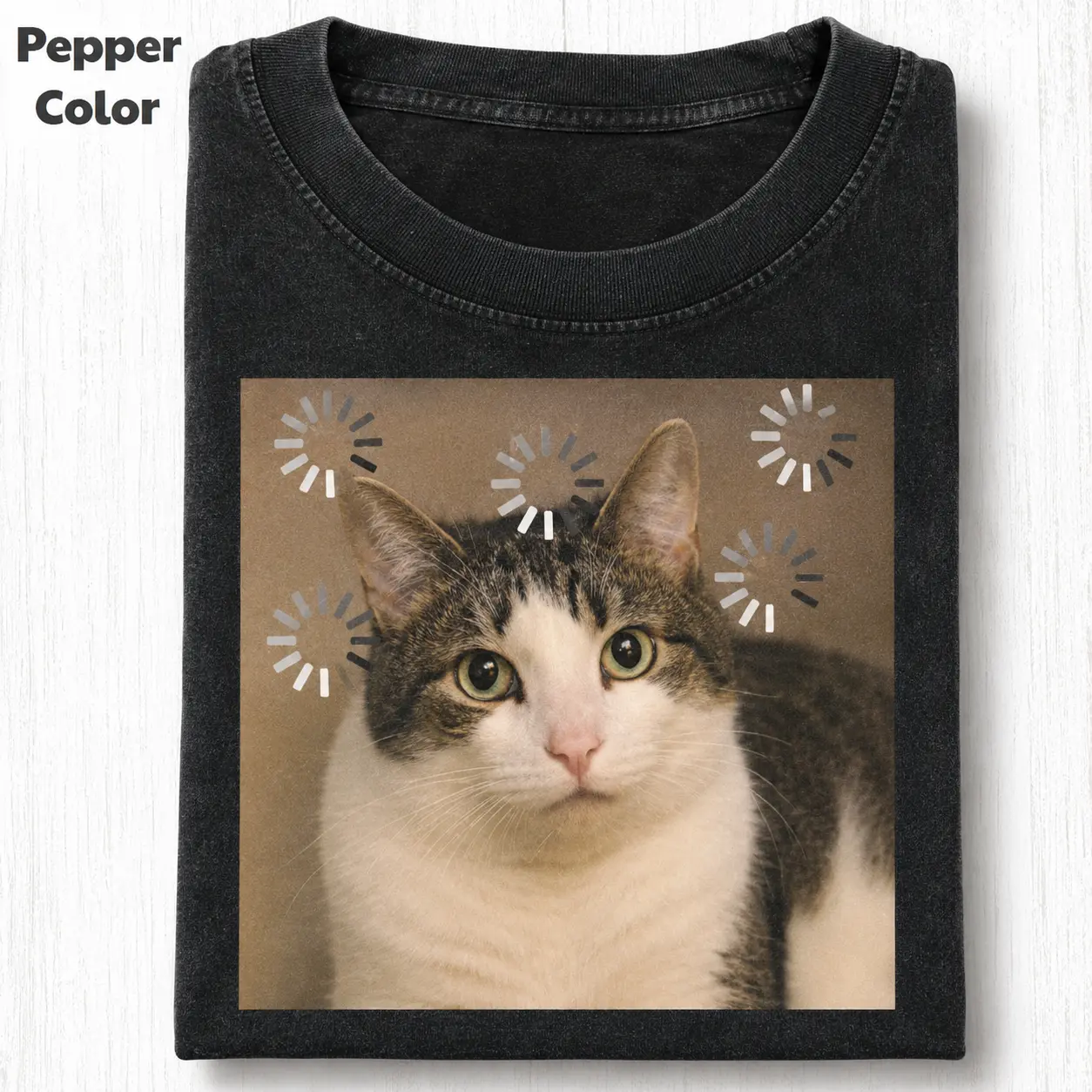Gildan Men's and Women's T-shirt, Funny Animal Vintage Graphic Tee, Cat Reload The Brain T-Shirt, Animal Shirt, Unisex Meme Cringe Funny Shirt, Menswear Womenswear Streetwear Cotton Comfort