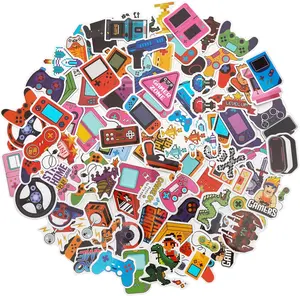 100 Pack Video Game Stickers, Video Game Gamer Party Favors, Birthday Decorations