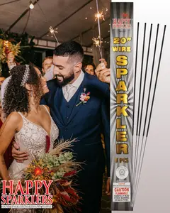 20" Gold Wire Wedding Sparklers