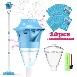 【FREESHIP-NEW】Hosim Bubble Maker with Telescopic Stand, Over 20,000 Bubbles Per Minute,Automatic Bubble Blower,Outdoor Fun, Portable Bubble Machine for Kids,bubble machine