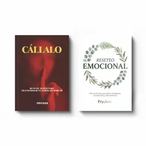 Prycken Pack de Reinicio Personal: 30 días de sanación emocional + 30 días para mejorar tu comunicación|Pon tus emociones en su lugar, y di lo correcto en el momento justo.A Perfect Gift for Personal Growth, Ideal for Couples and Friends