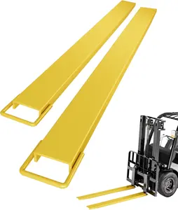 Forklift Extensions - 60/72/84 in Length, 5.5 in Width, 4600 LB Capacity Heavy Duty Steel Pallet Fork Extensions, Universal Fit for Most Forklift Trucks, Yellow