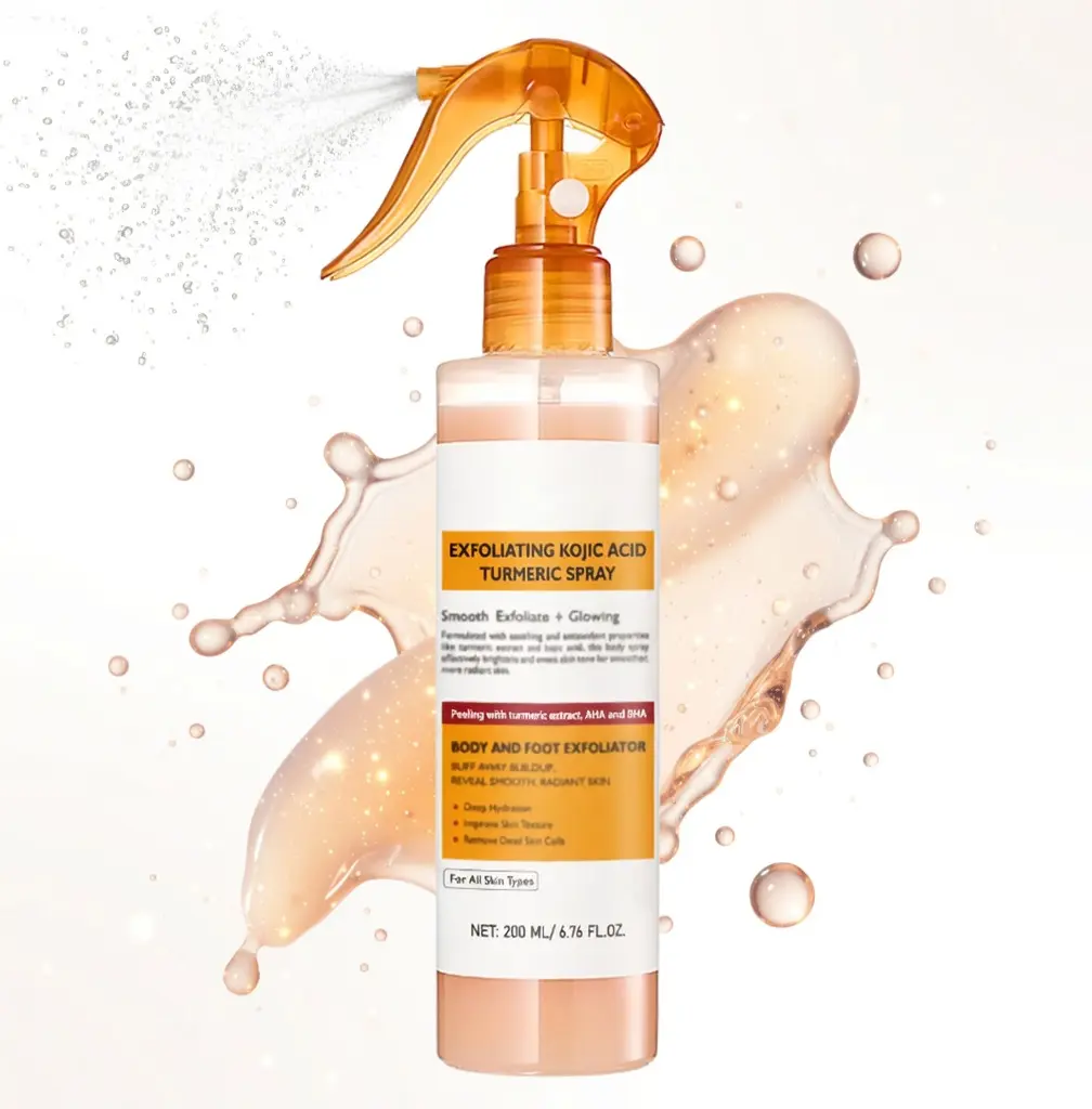 YOLUXSPA Keratin Care Spray with Kojic Acid & Turmeric, Daily Exfoliating Pore Refiner for Smoothing Skin, For All Skin Types, 200ml, Exfoliating Pore Refiner Face Scrubs & Peels, Pore Care Routine