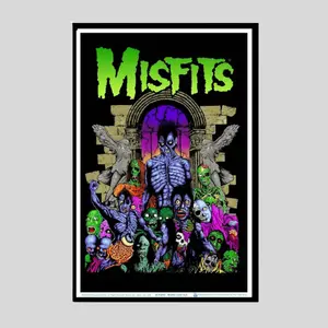 Misfits Earth A.D. Inspired Poster, Vintage Retro Punk Rock Music Wall Art (Unframed / Print Only)