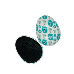 T is For Tame Detangling Brush for Toddlers & Kids Mini Brush Tames Knots Without Tears or Tantrums Gentle Bristles Massage Scalp Firm Yet Flexible No Split Ends Compact Size - Hair