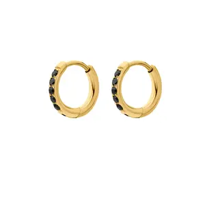 Black Titanium Celestial Hoops