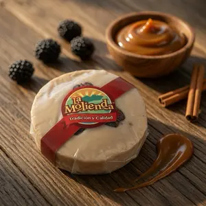 La Molienda Traditional Quality Caramel Dip - Natural Milk Sugar Snack, Cinnamon Sticks Infused, Sweet-Flavored, Everyday Treat for All Ages, Pairable with Blackberries, 1 per Order