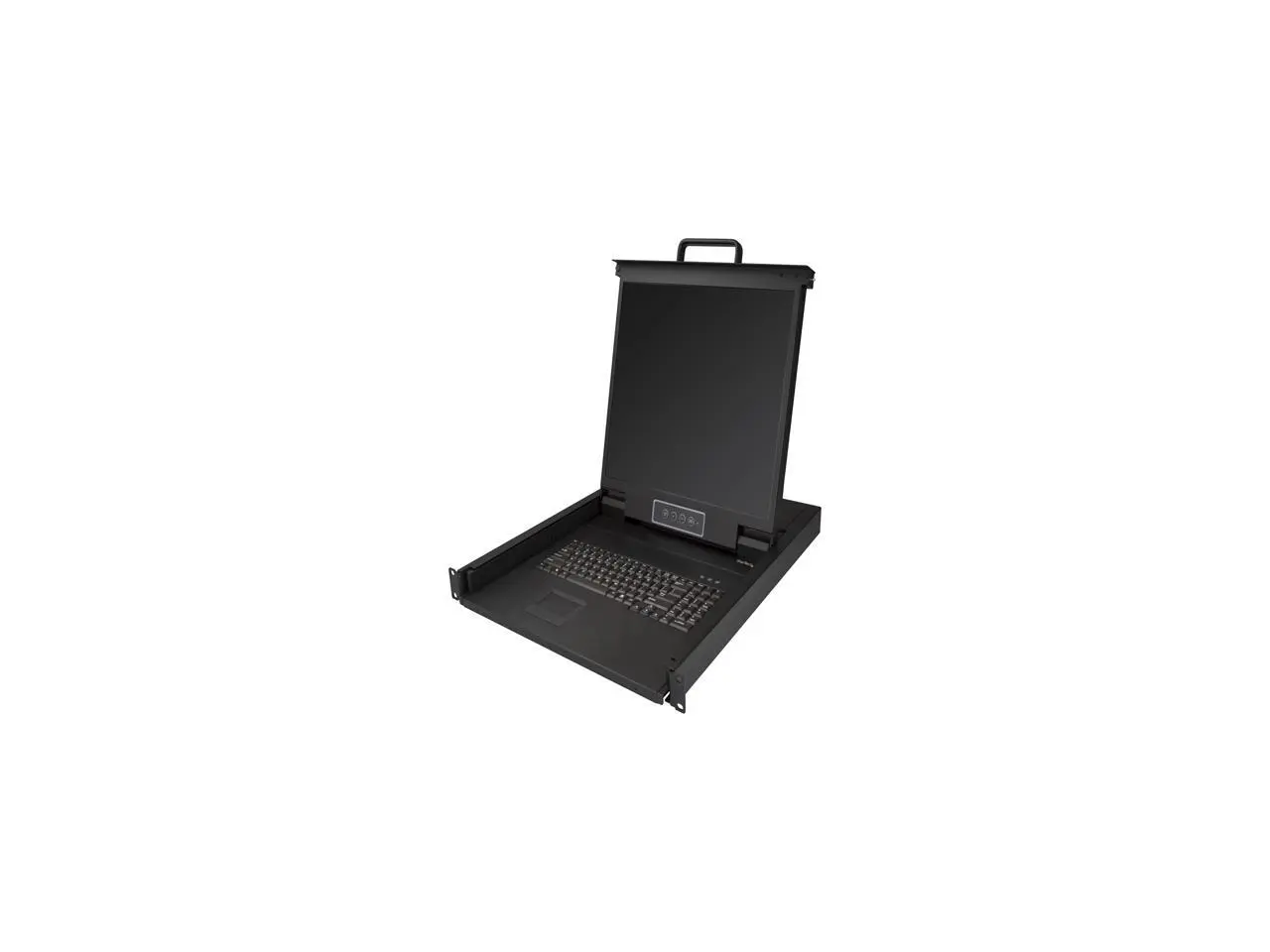 StarTech.com RKCONS1901 Rackmount KVM Console - 1U - 19in Display - Single Port KVM - Rack Mount Monitor - Rackmount LCD Monitor - Rackmount Console