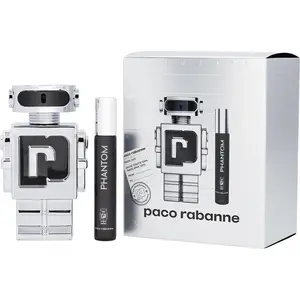 Paco Rabanne Phantom Set-Edt Spray 3.4 Oz & Edt Spray 0.67 Oz Mini For Men