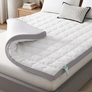 Memory  Mattress Topper Full Size,   &  , 3" Cooling Gel Memory  and 1" Soft Ventilated Mattress Pad Cover, 5-Zone Egg Crate Bed Topper