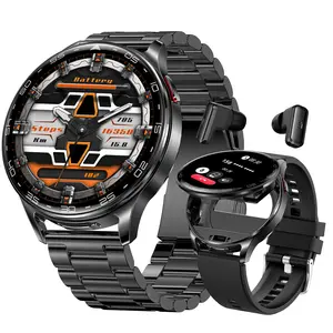 2 in 1 Smart Watches with Earbuds(Call Answer/ Reject), 1.39’’ HD Smartwatch  for Men Women, Digital watch Compatible with iPhone Android Phones Outdoor Smart Watch with Multiple Sports Modes Pedometer Weather Check Gifts for Women Men