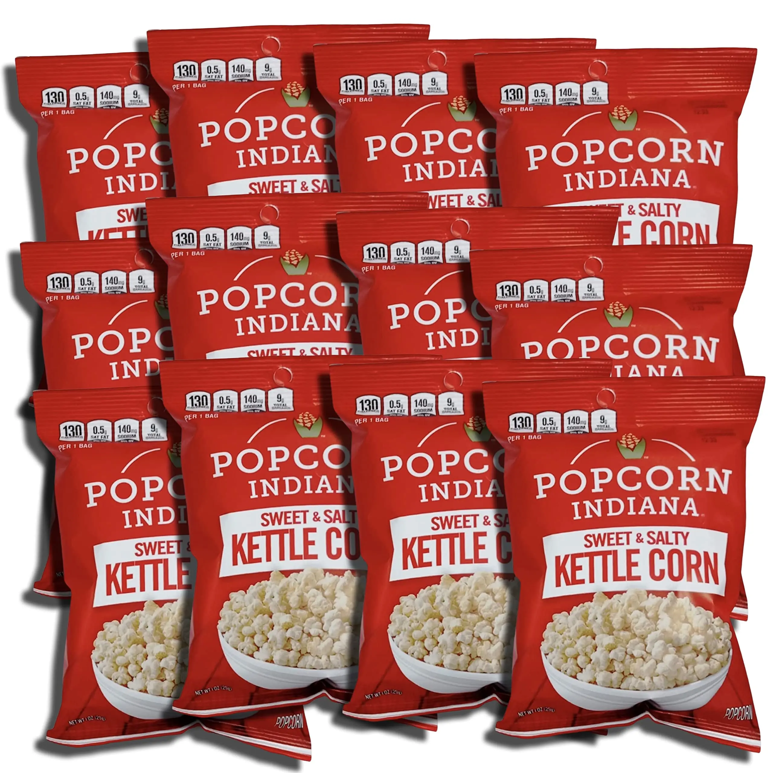 Popcorn Indiana Popcorn Indiana Gourmet Original Sweet & Salty Kettle Popcorn, 1 oz, 12 Bags