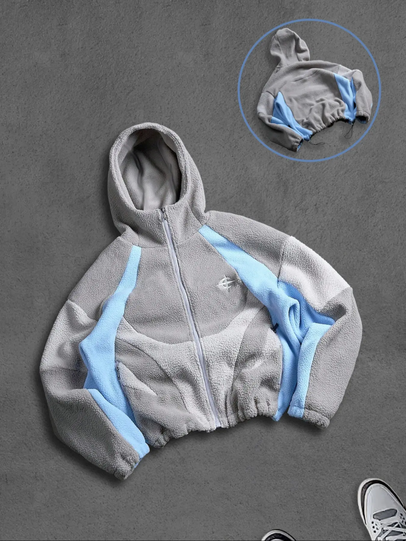 Men's Contrast Color Patchwork Zip Hoodie Jacket Fitted, Drop Shoulder Hoodie, Fall/winter Zipper Long Sleeves Short Men's Hooded Sweatshirt, Shark Style Hooded Outerwear Athletic Tops Sportswear Activewear Casual Sporty Hoodies