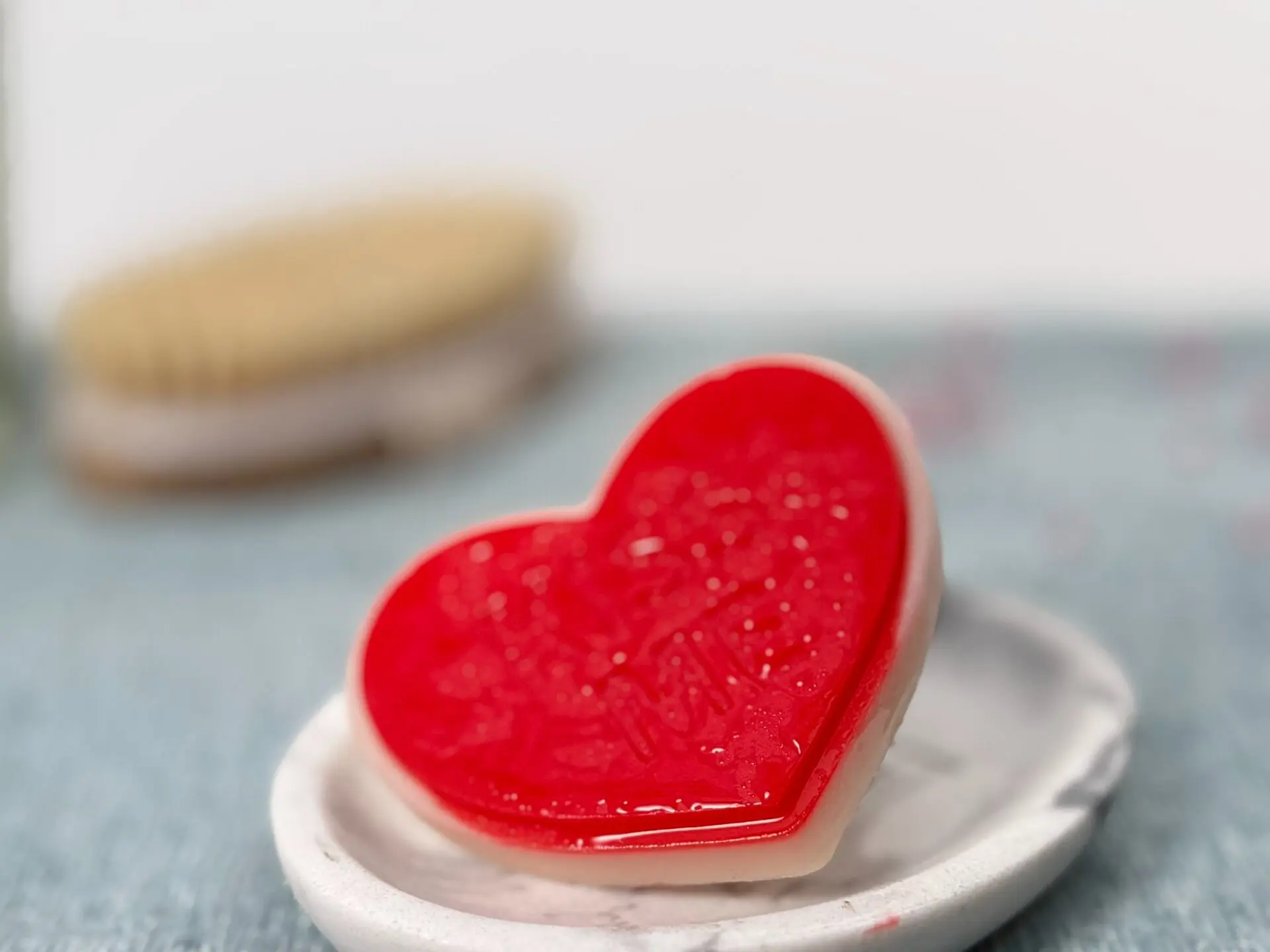 KISS ME Heart Handmade Artisan Goat Milk Soap – Romantic Valentine's Moisturizing Bar
