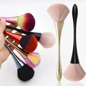 Nail Dust Brush Set, Acrylic Brush Cleaner, Nail Care, & Nail Brushes for Efficient Dust Removal, Ideal for Manicure Tools, Long-Handled Super Fluffy Lightweight Nail Art Brushes, Cosmetic Brush, Nail Dust Remover