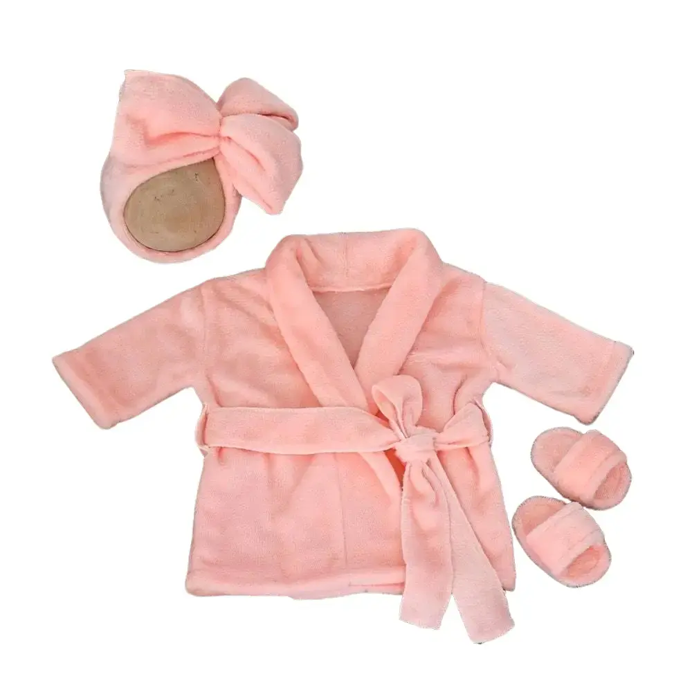 Newborn Photography Props Bathrobe Outfits with Slippers Scarf Baby Photoshoot Props Robe Photo Accessories for Infant Boys Girls, Baby Photography Props, Infant Photo Shoot, Soft Texture, Comfortable Wear, Baby Robe, New Parents, Infant Clothing, Cozy We