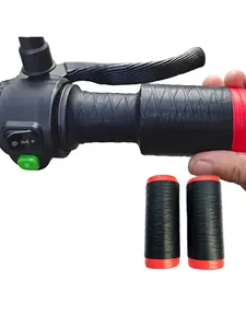 Electric Bike Handlebar Grips, Silicone Anti-Slip Wear-Resistant Motorcycle Handlebars, Durable E-Bike Accessories for Comfort Grip, Motor Parts Accessories