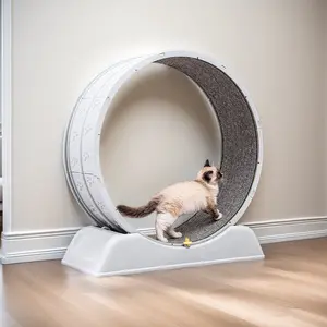 Carpet Runway Cat Treadmill Silent Cat Running Wheel Exercise Fitness Pet Cat Roller Toy for Cat Workout