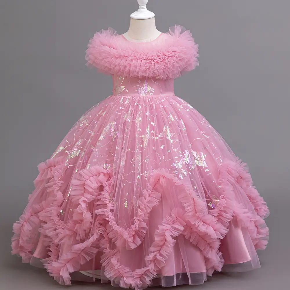 Girls Princess Dress Birthday Parties Summer Special Occasions Princess Dress for Girls, Party Attire