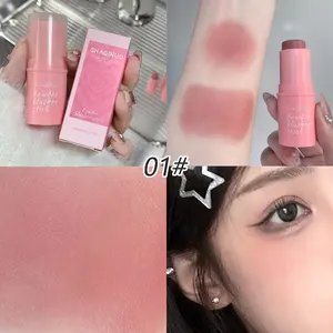 Super cost-effective 3-in-1 blush stick, waterproof and sweatproof brightening, natural matte nude makeup, suitable for all skin tones, a must-have for daily makeup, the first choice for Valentine's Day Christmas and Mother's Day gifts