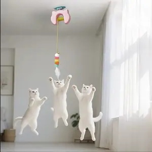 Automatic Indoor Cat Toy, Door-Hanging Pet Activator, Self-Entertaining Stress Relief Ball, Energy-Consuming Electric Interactive Toy