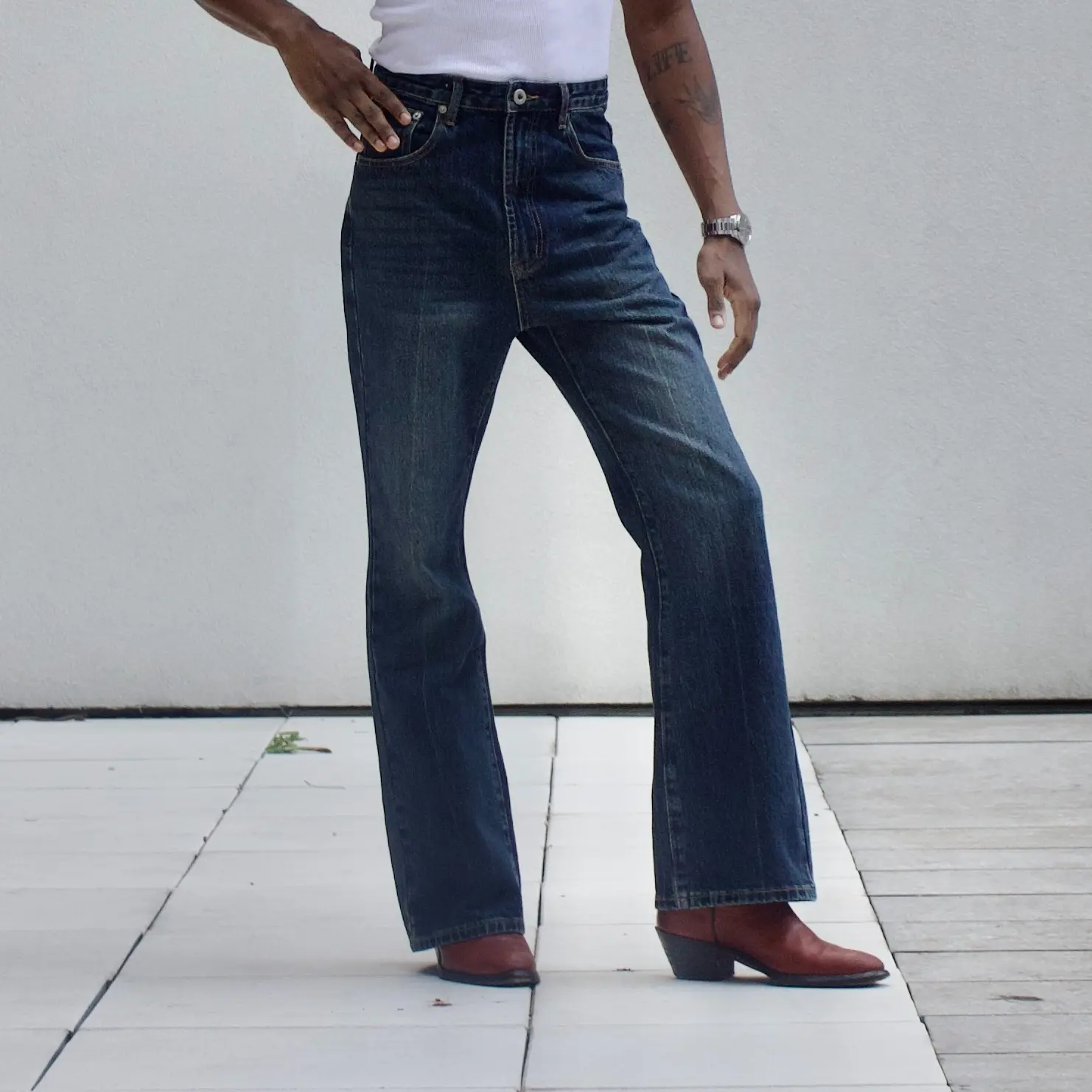 The Ronson High-Waisted Denim The Ronson High-Waisted Denim