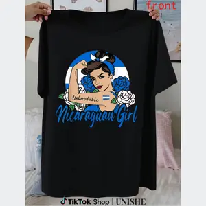 Unisex Pure Cotton T-Shirt Featuring Nicaragua Flag and Nicaraguan Symbols