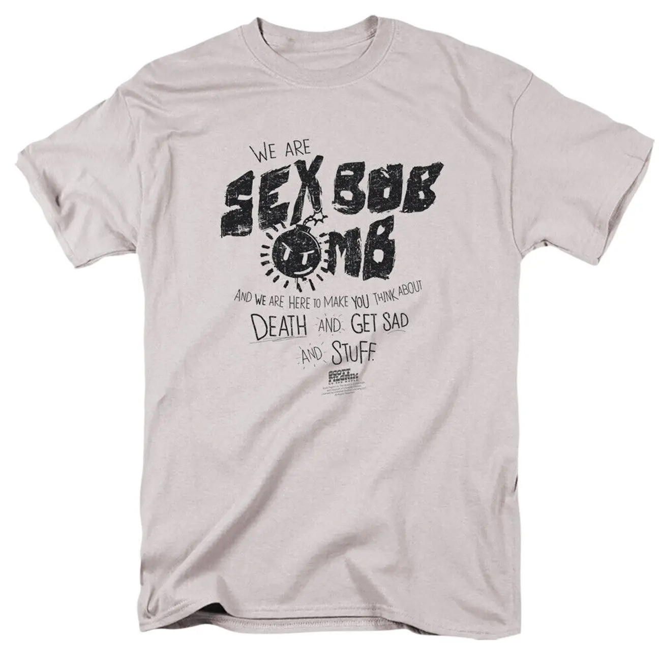 Scott Pilgrim Movie #Se3xBob Omb Stuff Licensed Adult T-Shirt MOF